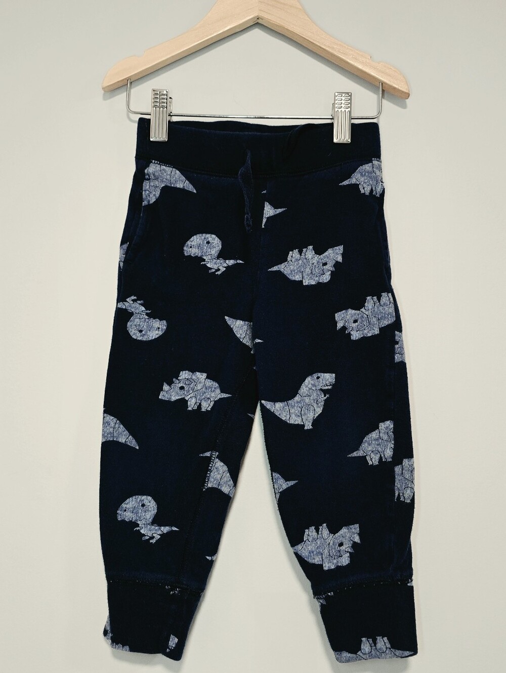 GAP Navy Joggers with Light Dinosaur Print